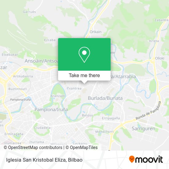 Iglesia San Kristobal Eliza map