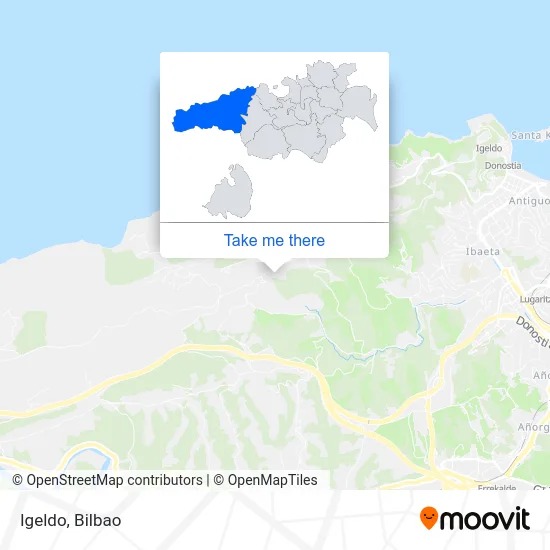 Igeldo map