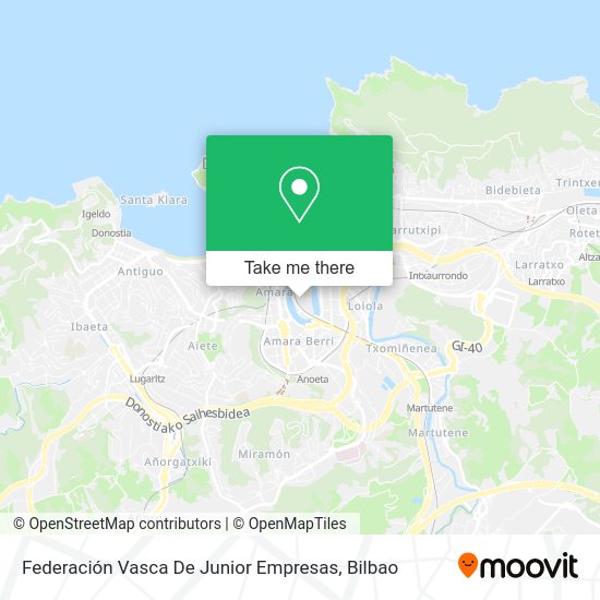 Federación Vasca De Junior Empresas map