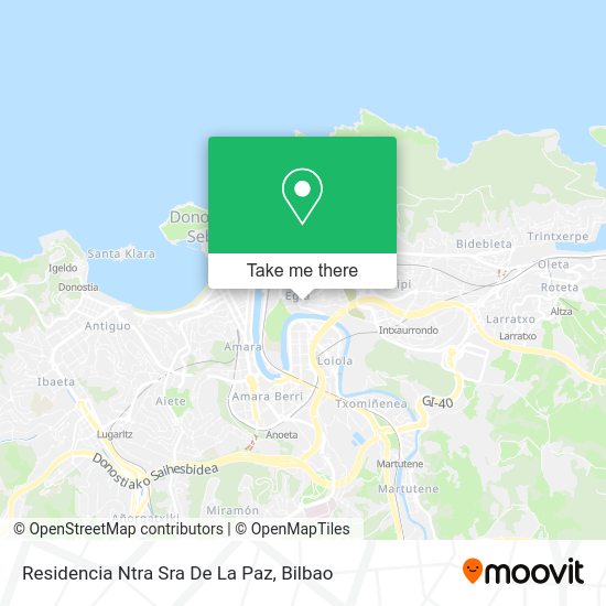 Residencia Ntra Sra De La Paz map