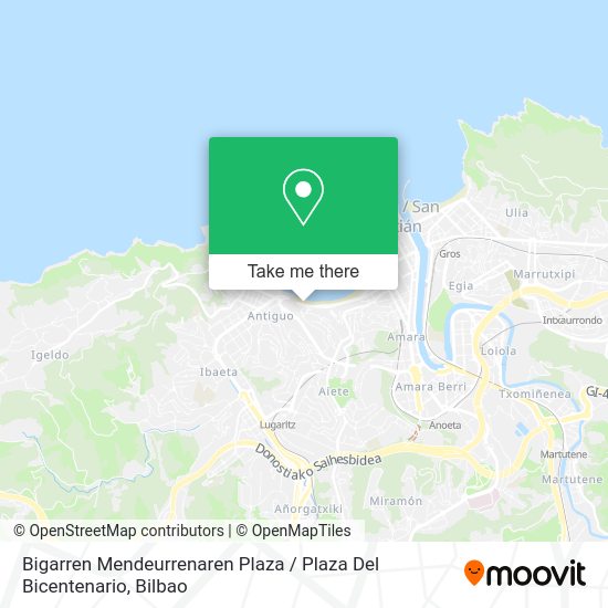 Bigarren Mendeurrenaren Plaza / Plaza Del Bicentenario map