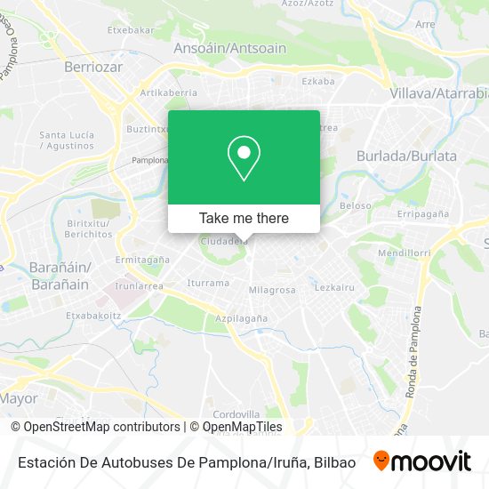 Estación De Autobuses De Pamplona / Iruña map