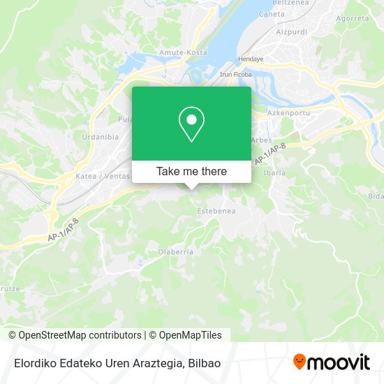 Elordiko Edateko Uren Araztegia map