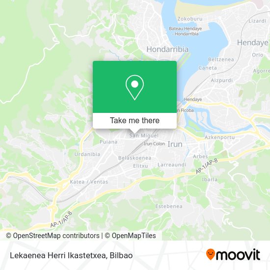 Lekaenea Herri Ikastetxea map