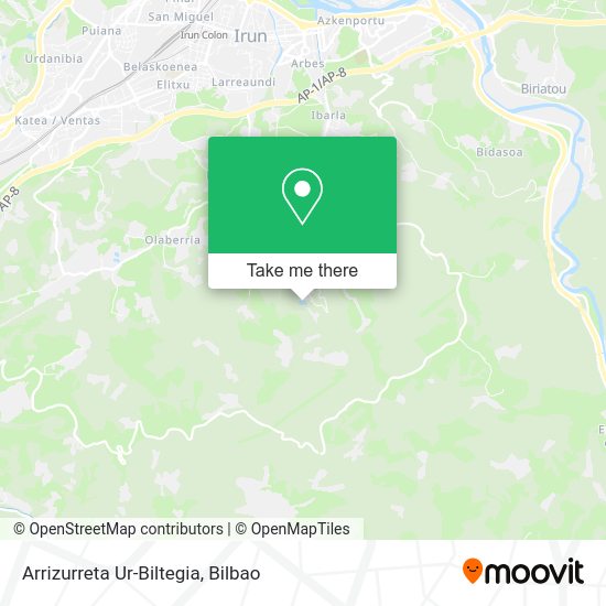 Arrizurreta Ur-Biltegia map