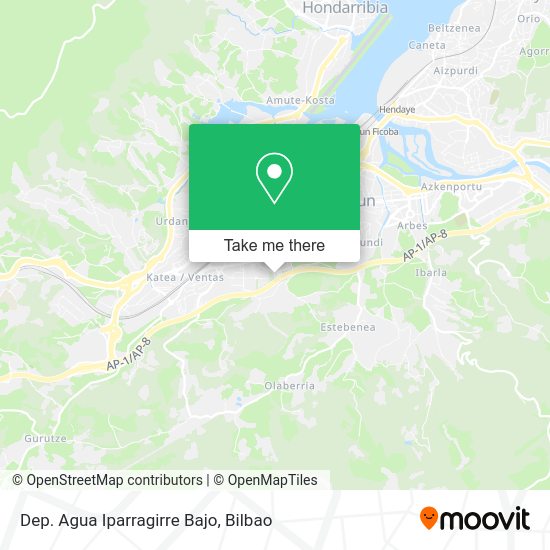 Dep. Agua Iparragirre Bajo map