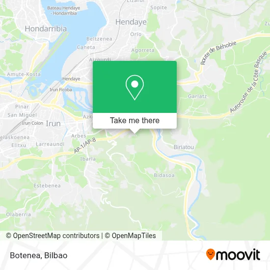 Botenea map
