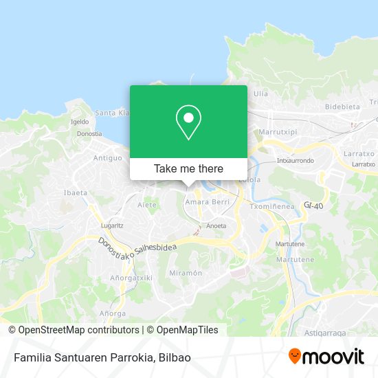 Familia Santuaren Parrokia map