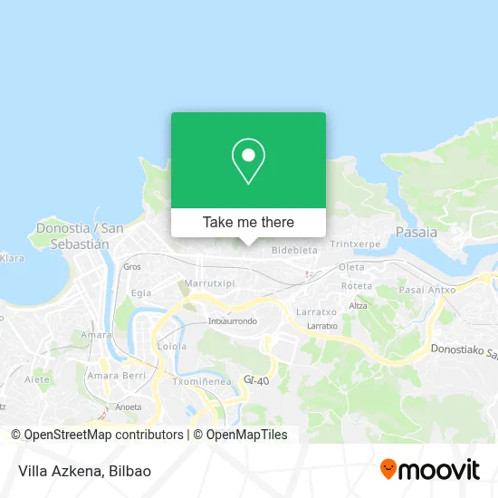 Villa Azkena map