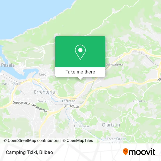 Camping Txiki map