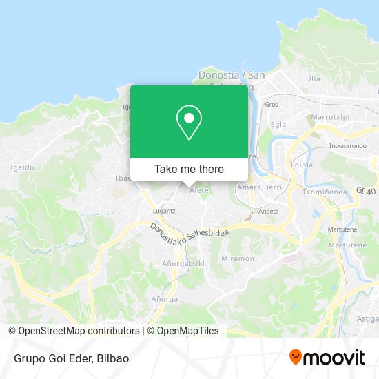 Grupo Goi Eder map