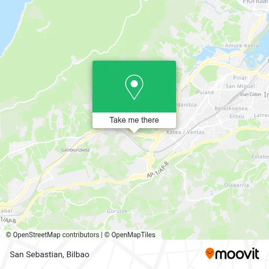San Sebastian map