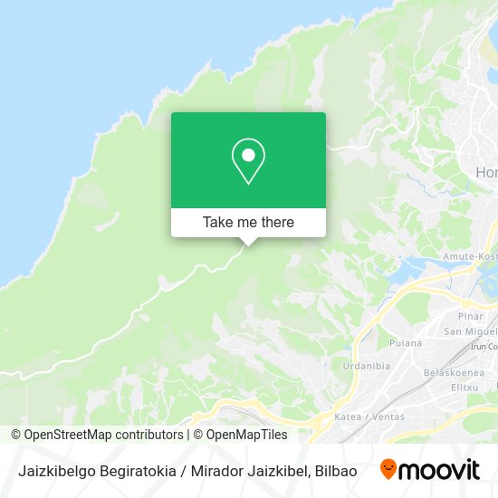 Jaizkibelgo Begiratokia / Mirador Jaizkibel map