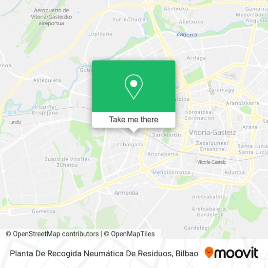 Planta De Recogida Neumática De Residuos map