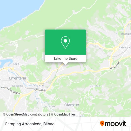 Camping Arrosaleda map