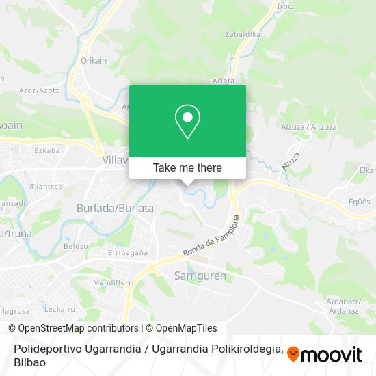 Polideportivo Ugarrandia / Ugarrandia Polikiroldegia map