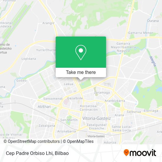 Cep Padre Orbiso Lhi map