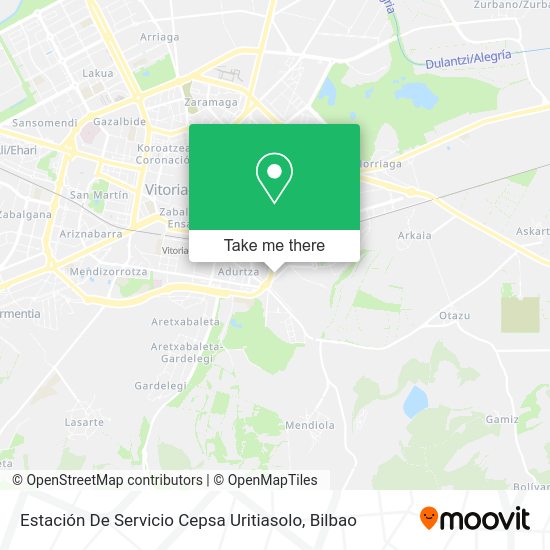 Estación De Servicio Cepsa Uritiasolo map