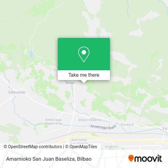 Amamioko San Juan Baseliza map