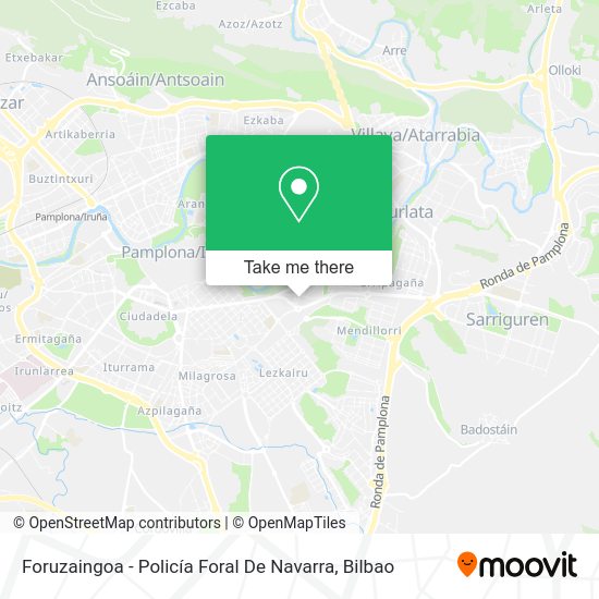 Foruzaingoa - Policía Foral De Navarra map