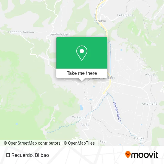 El Recuerdo map