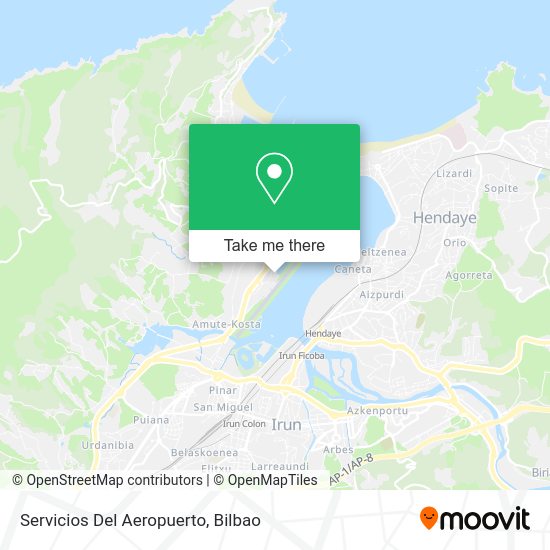 Servicios Del Aeropuerto map