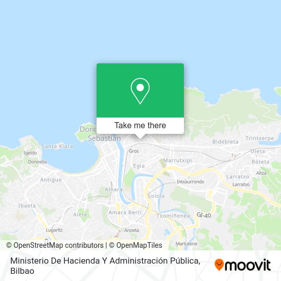 Ministerio De Hacienda Y Administración Pública map