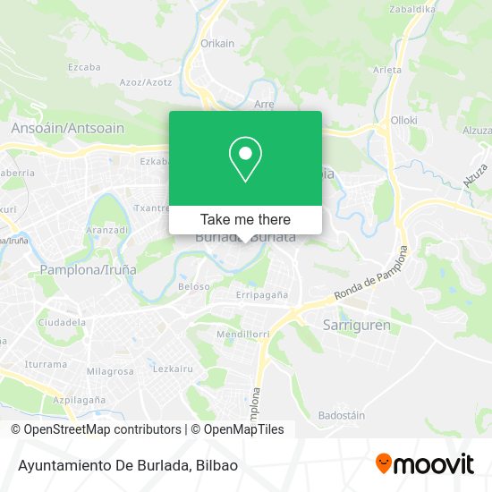 Ayuntamiento De Burlada map