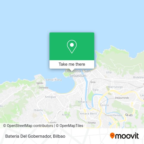 Batería Del Gobernador map