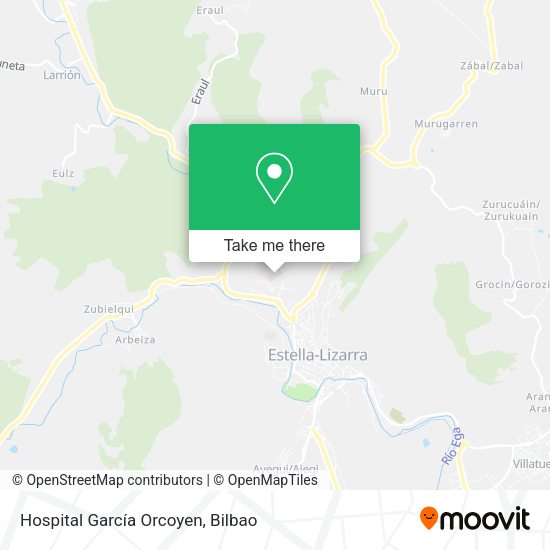 Hospital García Orcoyen map