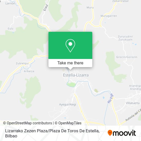 Lizarrako Zezen Plaza / Plaza De Toros De Estella map