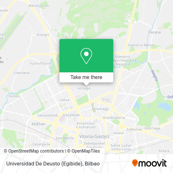 Universidad De Deusto (Egibide) map