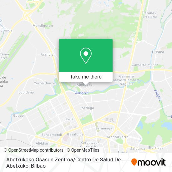 Abetxukoko Osasun Zentroa / Centro De Salud De Abetxuko map