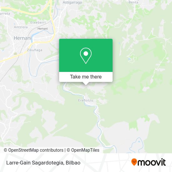 Larre-Gain Sagardotegia map