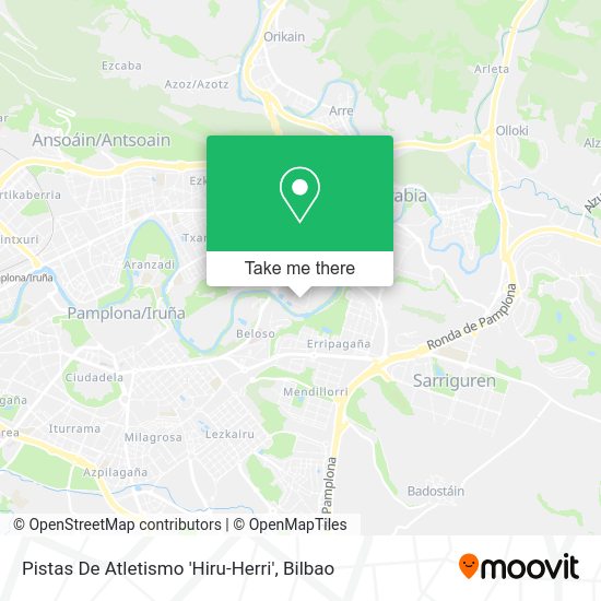 Pistas De Atletismo 'Hiru-Herri' map