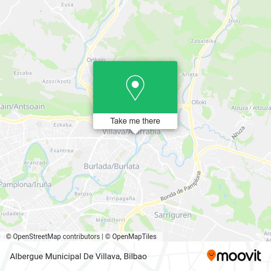 Albergue Municipal De Villava map