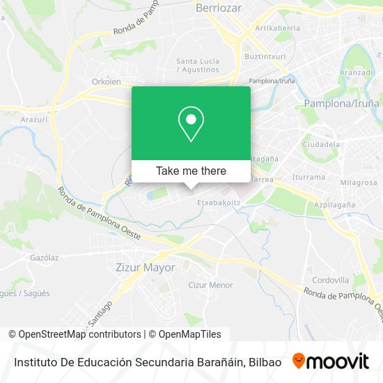 Instituto De Educación Secundaria Barañáin map