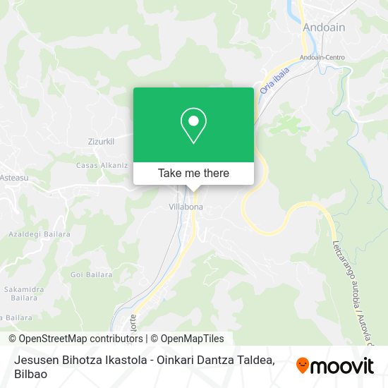 Jesusen Bihotza Ikastola - Oinkari Dantza Taldea map