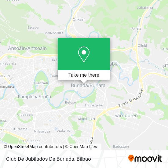 Club De Jubilados De Burlada map