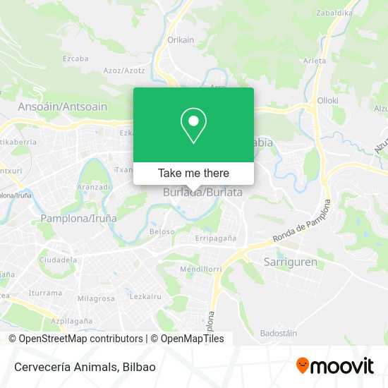 Cervecería Animals map