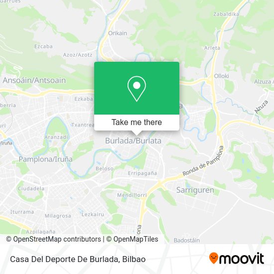 Casa Del Deporte De Burlada map