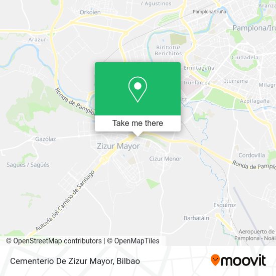 Cementerio De Zizur Mayor map