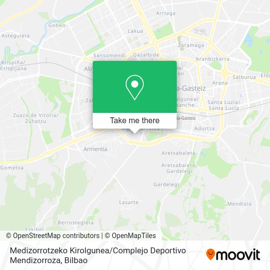Medizorrotzeko Kirolgunea / Complejo Deportivo Mendizorroza map