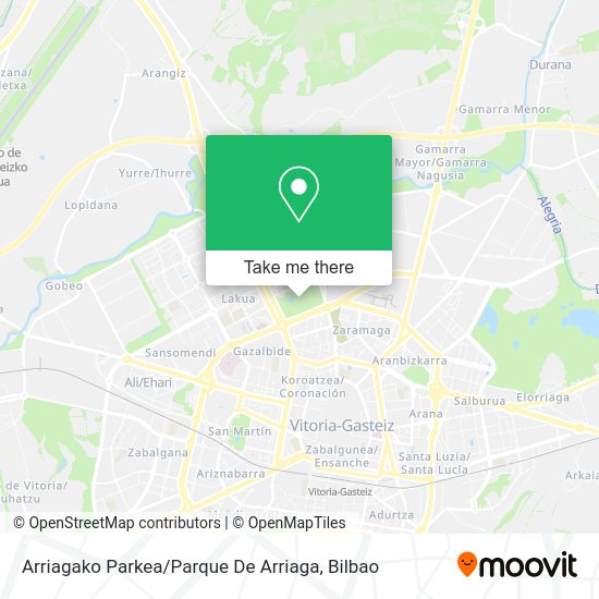 Arriagako Parkea / Parque De Arriaga map