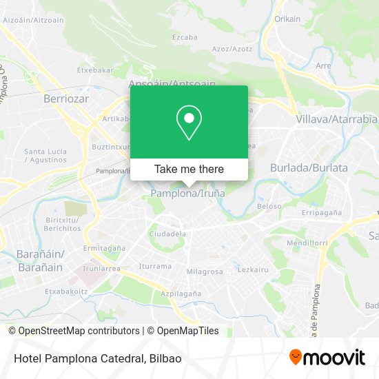 Hotel Pamplona Catedral map