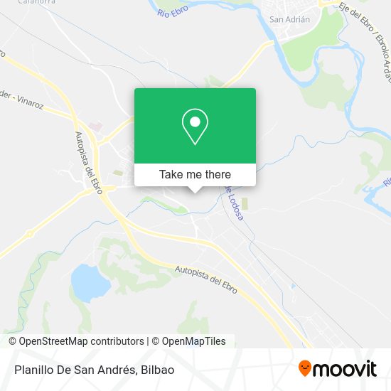 Planillo De San Andrés map