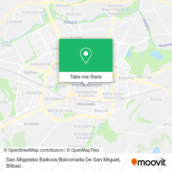 San Migeleko Balkoia / Balconada De San Miguel map