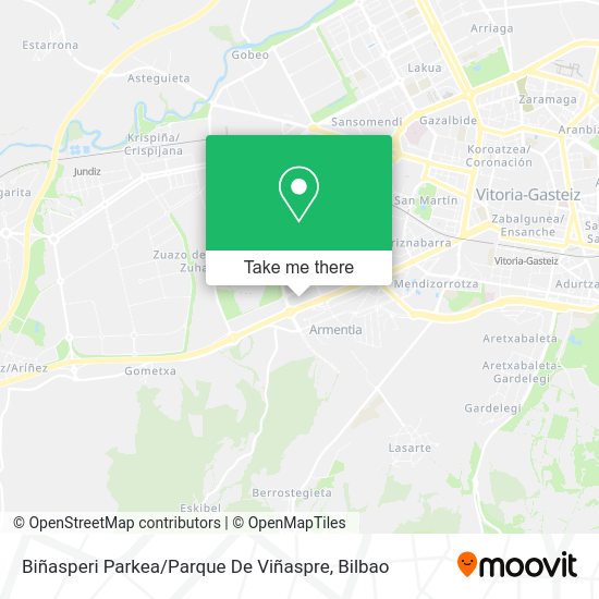 Biñasperi Parkea / Parque De Viñaspre map