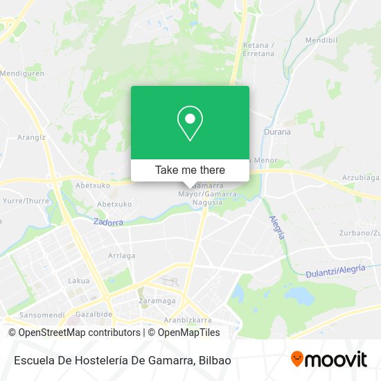 Escuela De Hostelería De Gamarra map