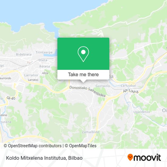 Koldo Mitxelena Institutua map